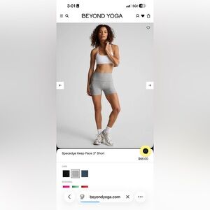 beyond yoga spacedye  keep pace 3” shorts